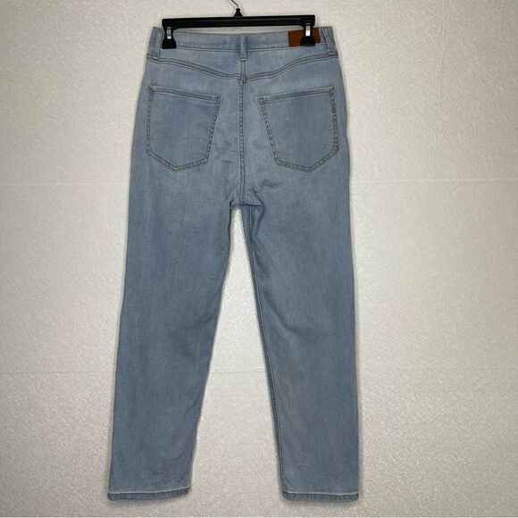 Express Super High Rise Button Fly Mom Jeans 6 - Picture 5 of 6